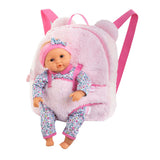 Corolle dukkebærende rygsæk pink plys 30 cm babydukke tilbehør.