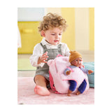 Corolle dukkebærende rygsæk pink plys 30 cm babydukke tilbehør.