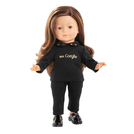 Corolle sort og guld t-shirt til dukker, 36cm
