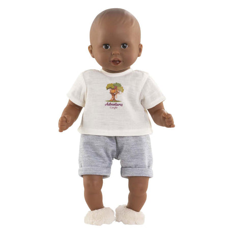 Corolle t-shirt met korte broek kleine ontdekker - 30cm