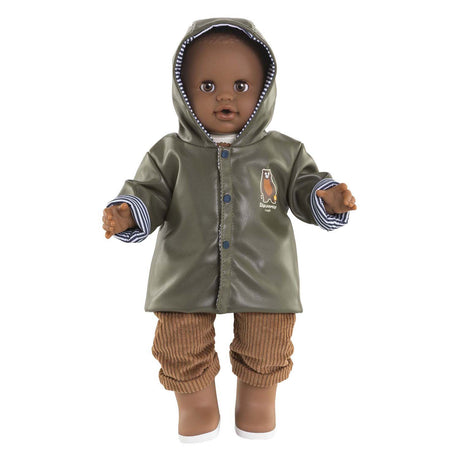 Corolle poppen regenjas - poppenaccessoire 36cm teddybeerprint.