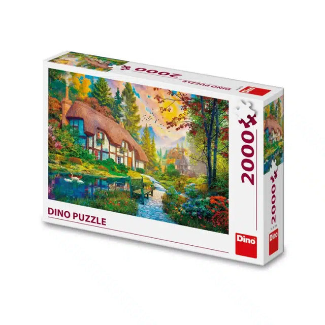 Dinotoys dino puslespil hus på floden - 2000 brikker