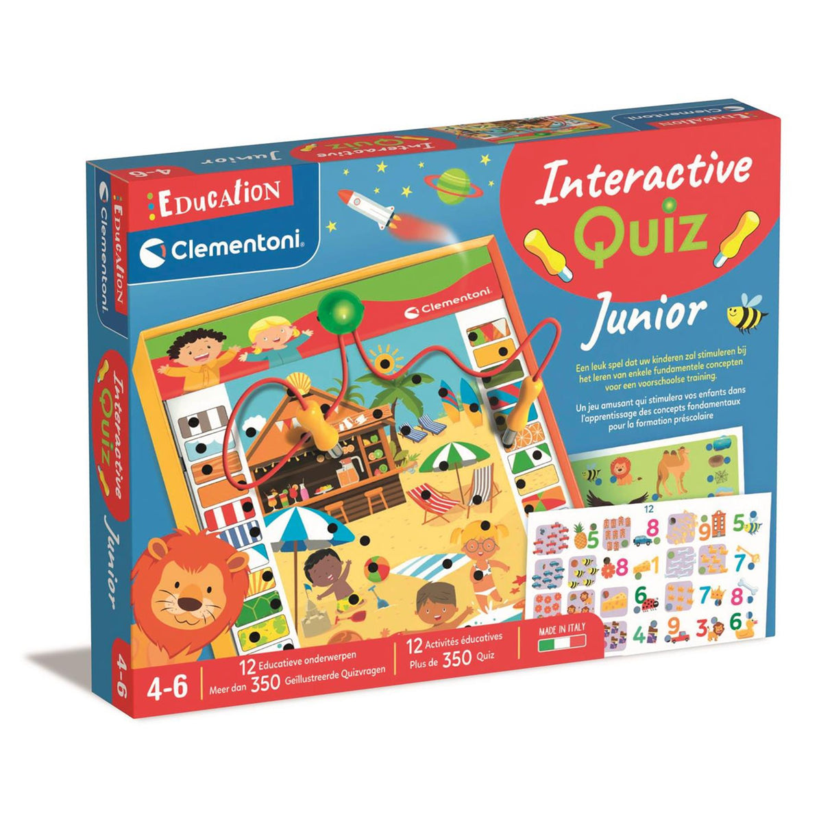 Clementoni interaktiv quiz junior 4-6 år