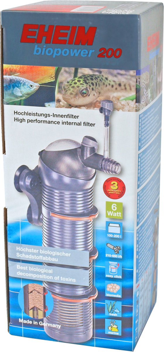 Eheim biopower - 200 internt filter