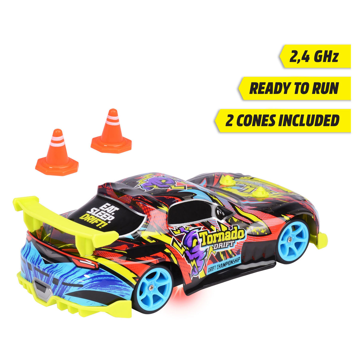 Dickie RC styrbar auto tornado drift RTR