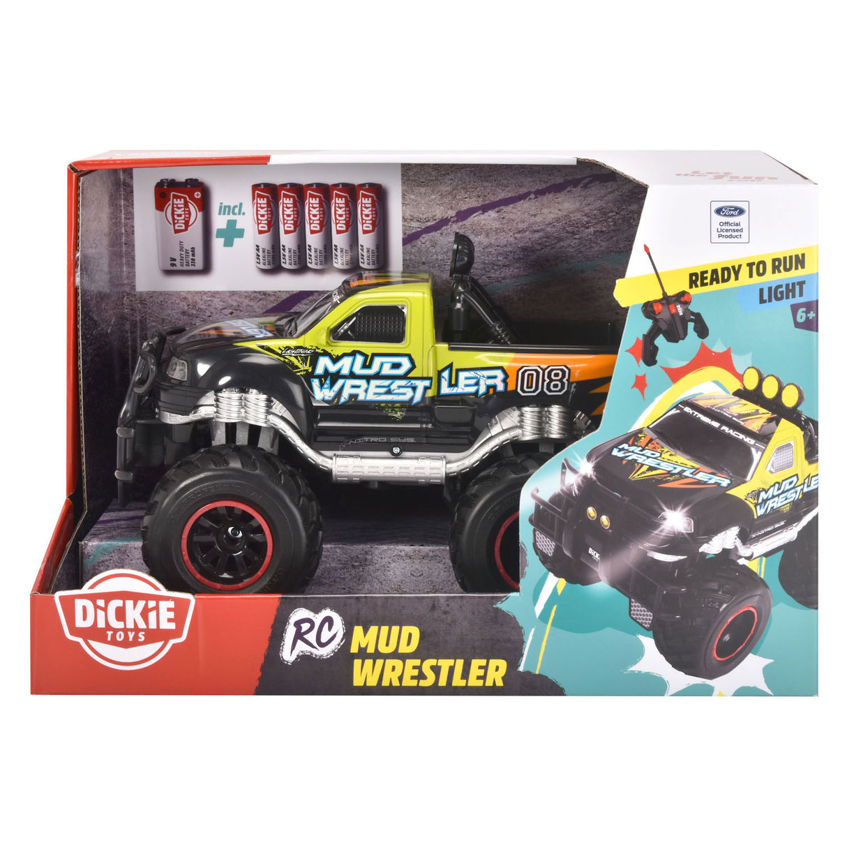 Dickie rc styret bil mudderbryder ford f150 rtr