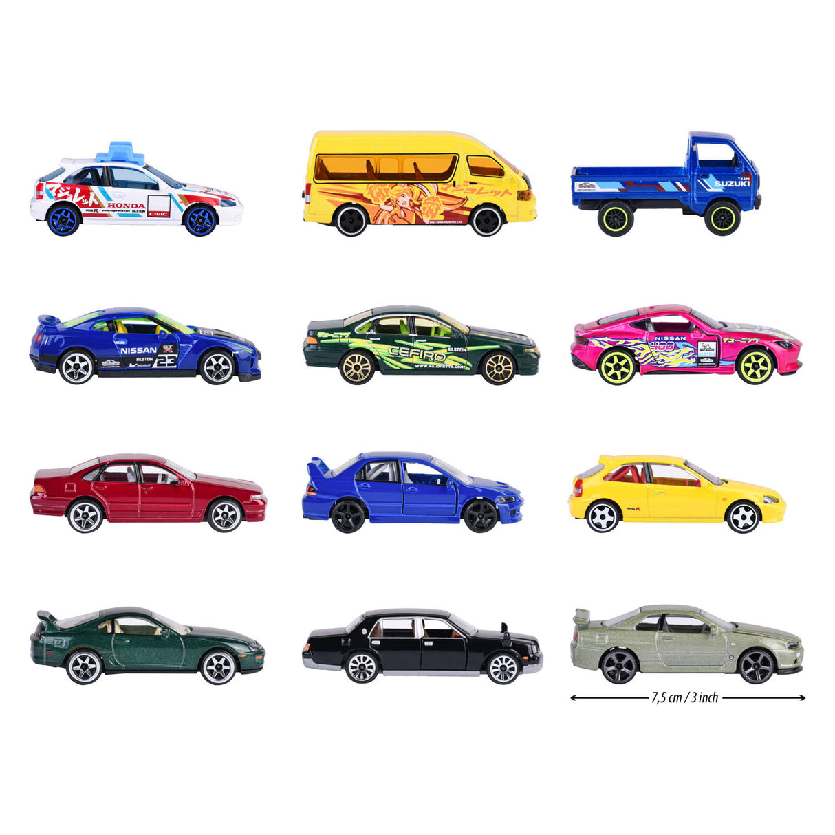 Majorette Japan Series Die-Cast Cars Bonus Pack, 5 stk.