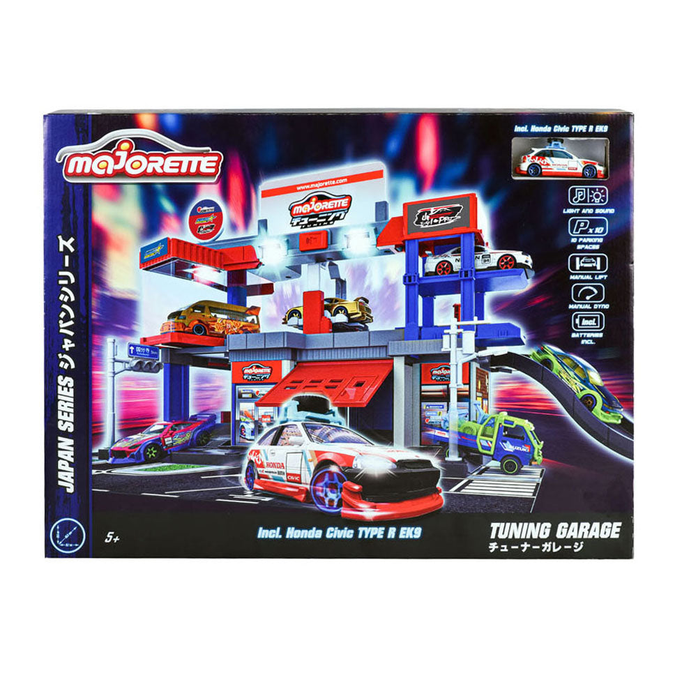 Majorette Japan serie tuning garage legesæt