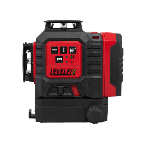 Levelfix kegle krydslinjelaser 3x360° 3d ccl283g grønt sæt
