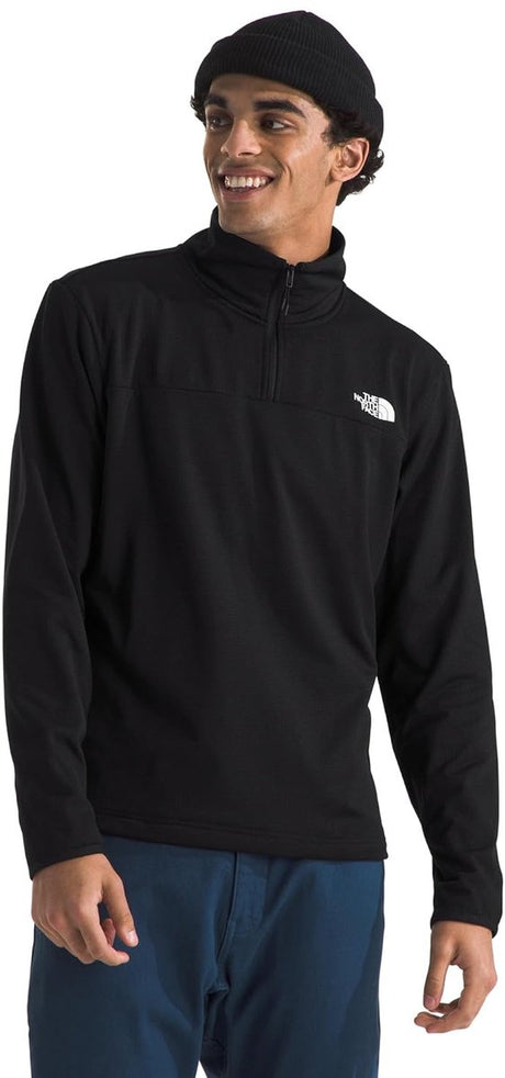 The north face m cedar trail grid fleece 1 4 zip heren outdoortrui - tnf black xxl