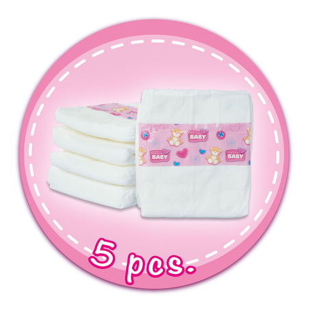 Nyfødt babybleer, 5 stk.