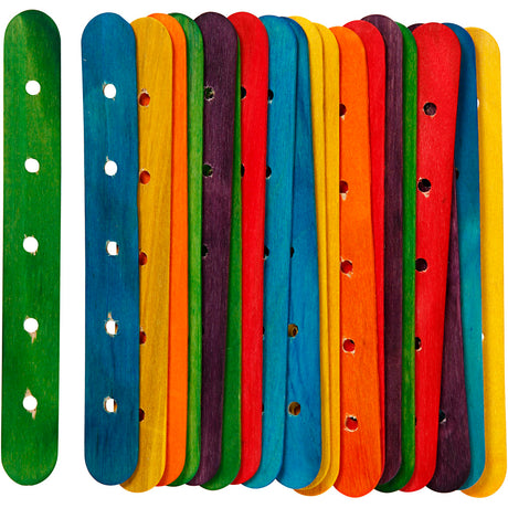 Creativ virksomhed https: www.cchobby.nl byggepinde-l-15-cm-b-1-8-cm-hul størrelse-4-mm-diverse-farver-20-div-1-kasse