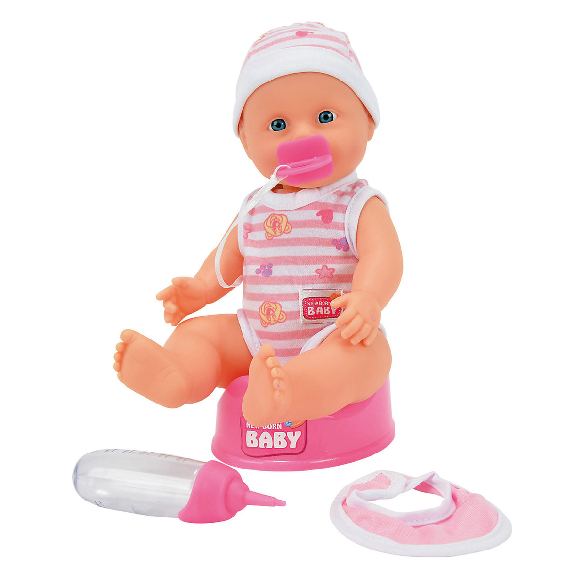 Nyfødt babydukke, der drikker og tisser simba 30 cm