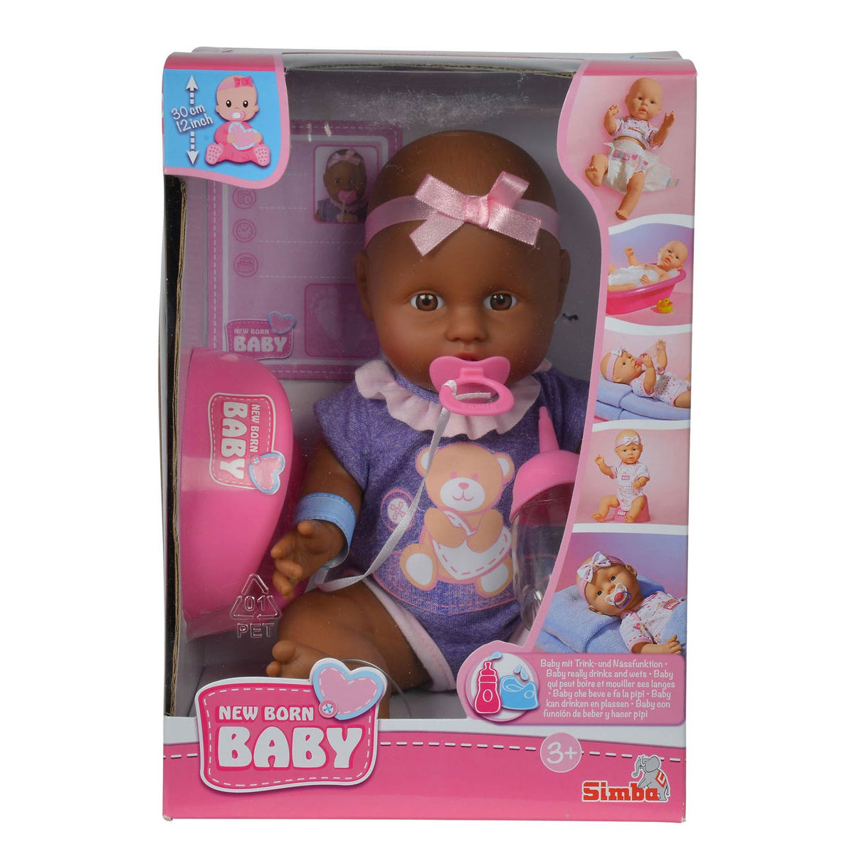 Ny født baby født baby pop, 4dlg.
