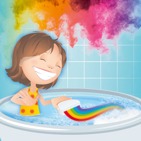 Simba glibbi boom rainbow - badebombe - fra 3 år - dermatologisk testet