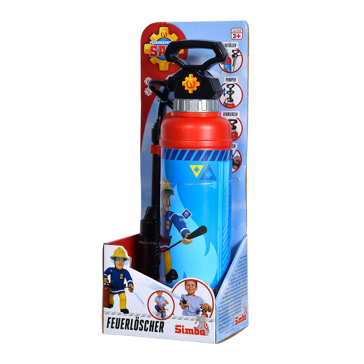 Simba Fireman Sam Brandblusser Pro Water Gun Gun