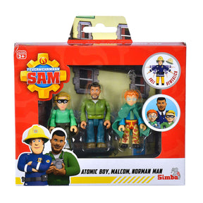 Simba Fireman Sam Superhero Play Figures, 3ST.