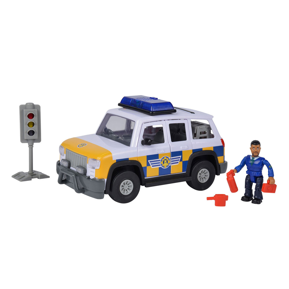 Simba Fireman Sam Police Auto 4x4 med figur