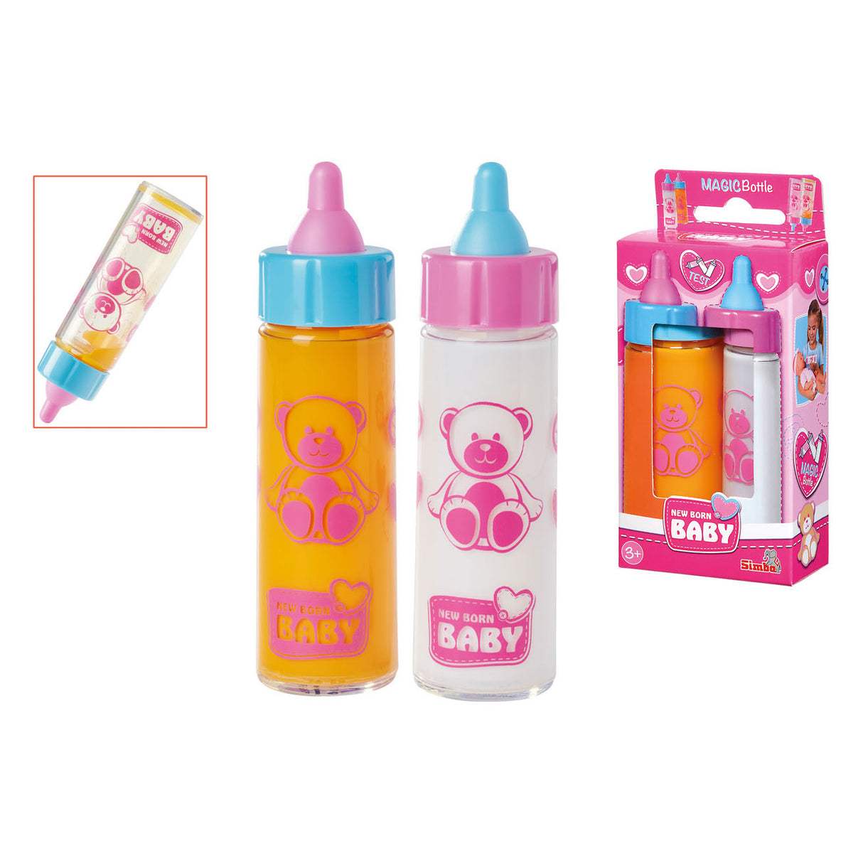 Simba - nyfødt baby - 2 magiske sutteflasker - sovs og mælk - 12 cm - fra 3 år