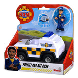 Simba Fireman Sam Police 4x4 Jeep med leget figur
