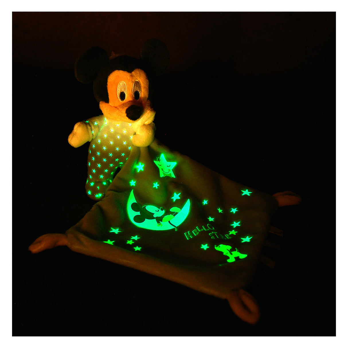 Simba disney mickey mouse glød i det mørke doudou stjerneklædte kælehåndklæde