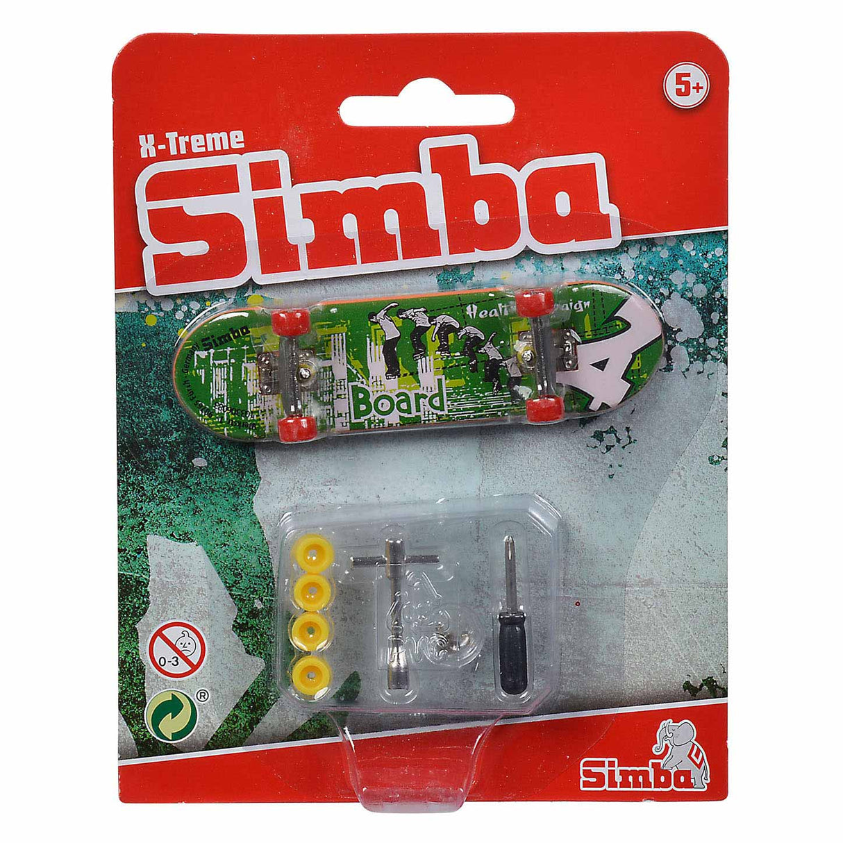 Simba finger skateboard x-treme farve med tilbehør