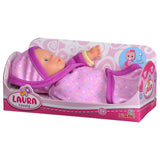 Simba baby dukke laura dejlig med tæppe