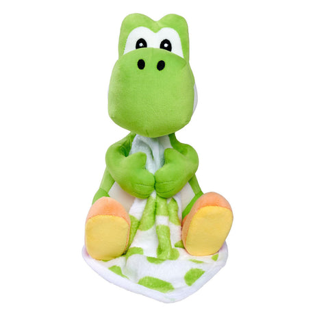 Simba my mario yoshi plys krammetøj med tæppe - 23cm