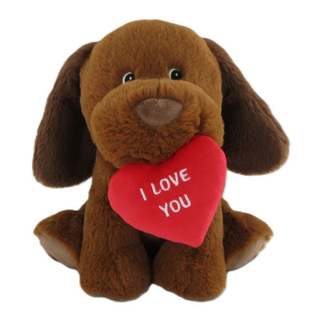 Simba pluche knuffel hond met hart - 35cm
