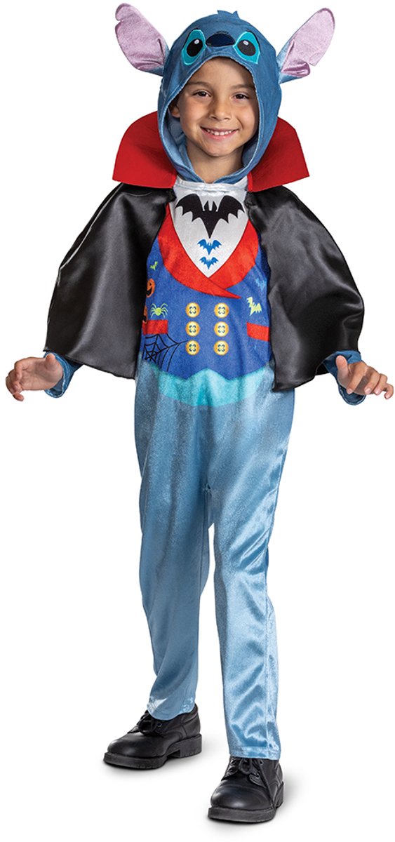 Forklædning disney lilo stitch klassisk vampyr kostume blå 3-4 år