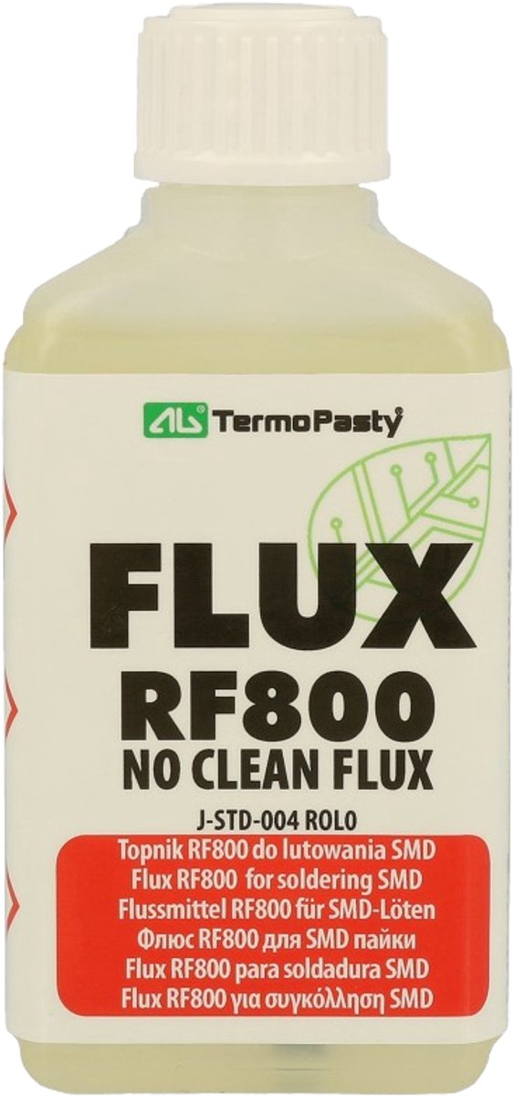Termopasti | agt-248 | loddefluss rf800 flaske 50 ml.