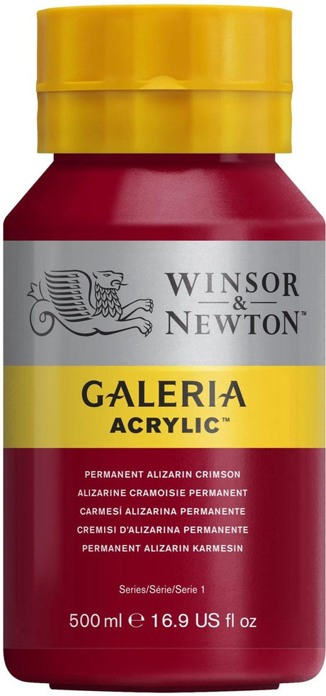 Winsor newton galeria acryl 500ml permanent alizarine crimson