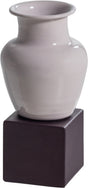 Woood numo wanddeco set vaas kubus - metaal - paars - 21x10x10