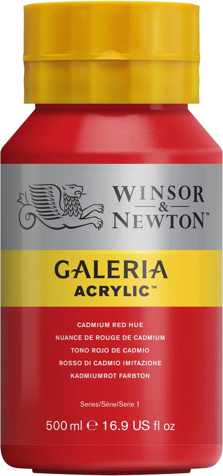 Winsor newton galeria akryl 500ml cadmium rød nuance