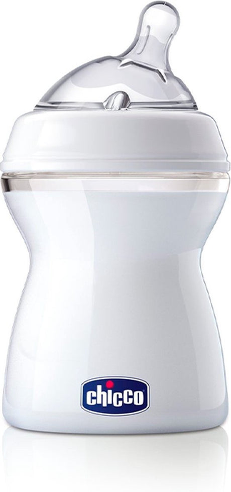 Chicco medium sutteflaske med naturlig følelse 250ml gennemsigtig børn