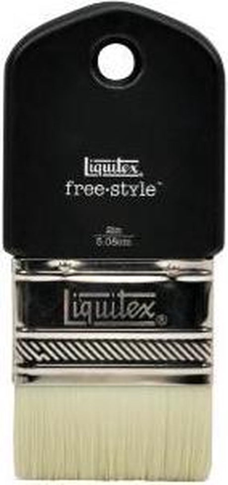 Liquitex 1301002 fri stil flad børste - kort skaft, 50 mm, til væg- og akrylmaling - stor skala pagaj 2