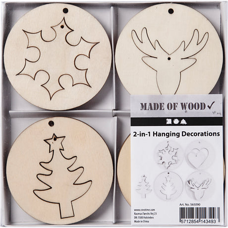 Creativ virksomhed https: www.cchobby.nl 2-in-1-hanging-decorations-d-7-cm-hole size-3-mm-thickness-4-mm-8-piece-1-box
