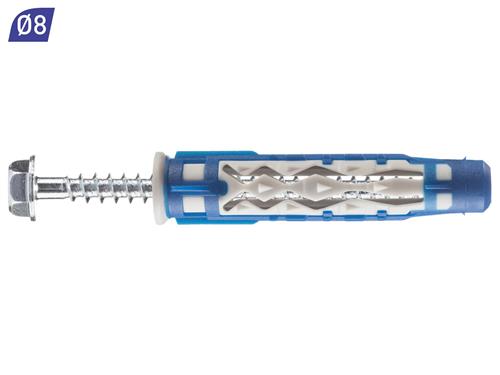 Spit colortech plug+skrue 8x50 Antal=50 (kasse)