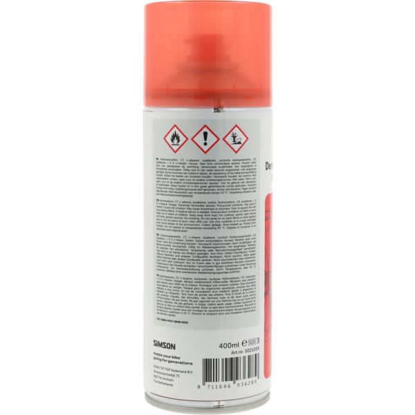 Simson smøremiddel dry lube derailleur spray 400ml