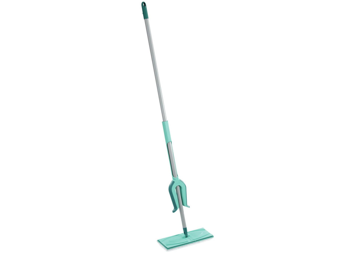 Leifheit picobello gulvvisker m micro duo med håndtag - 33 cm viskebredde - turkis - grå