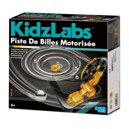 4m videnskab og spil - byg din egen elektriske marmorbane - byggesæt - kidzlabs - 5 år