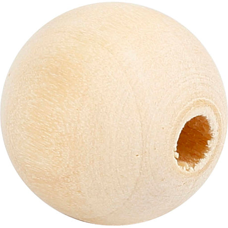 Creativ company træperle, d 15 mm, hulstørrelse 3 mm, 20 stk. 1 æske