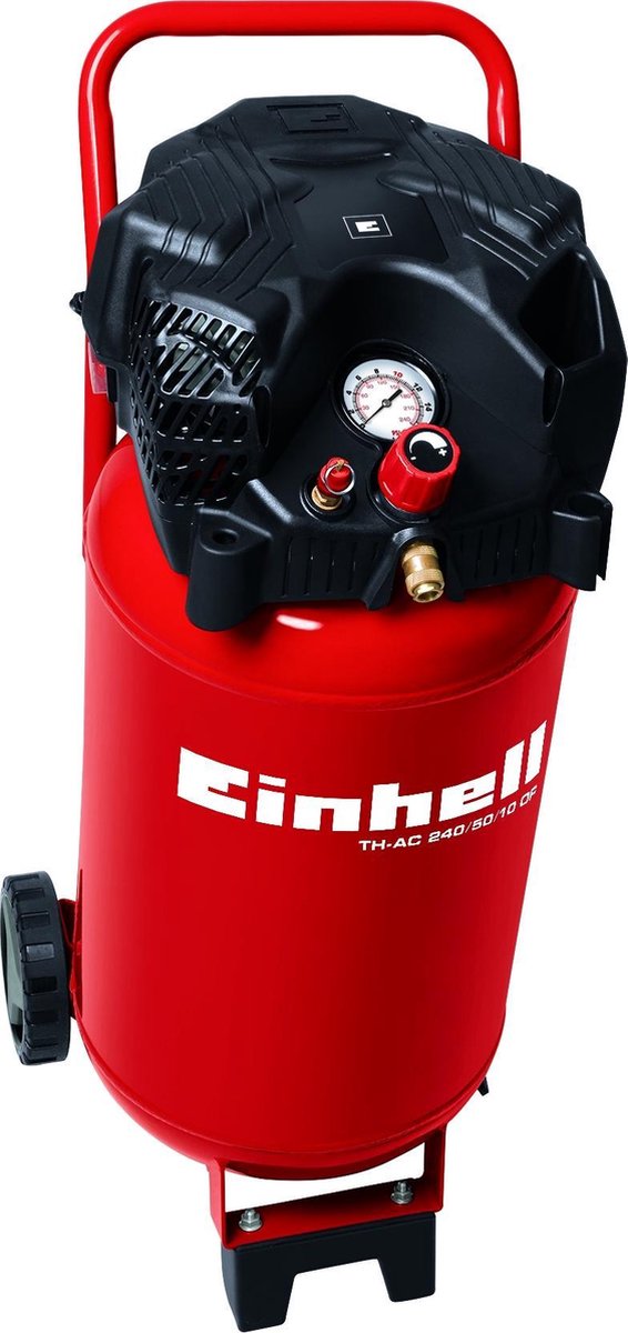 Einhell el-kompressor tc-ac 240 50 10 eller - 1500 w - 10 bar - 50 l tank - sugekapacitet: 240 l min - oliefri