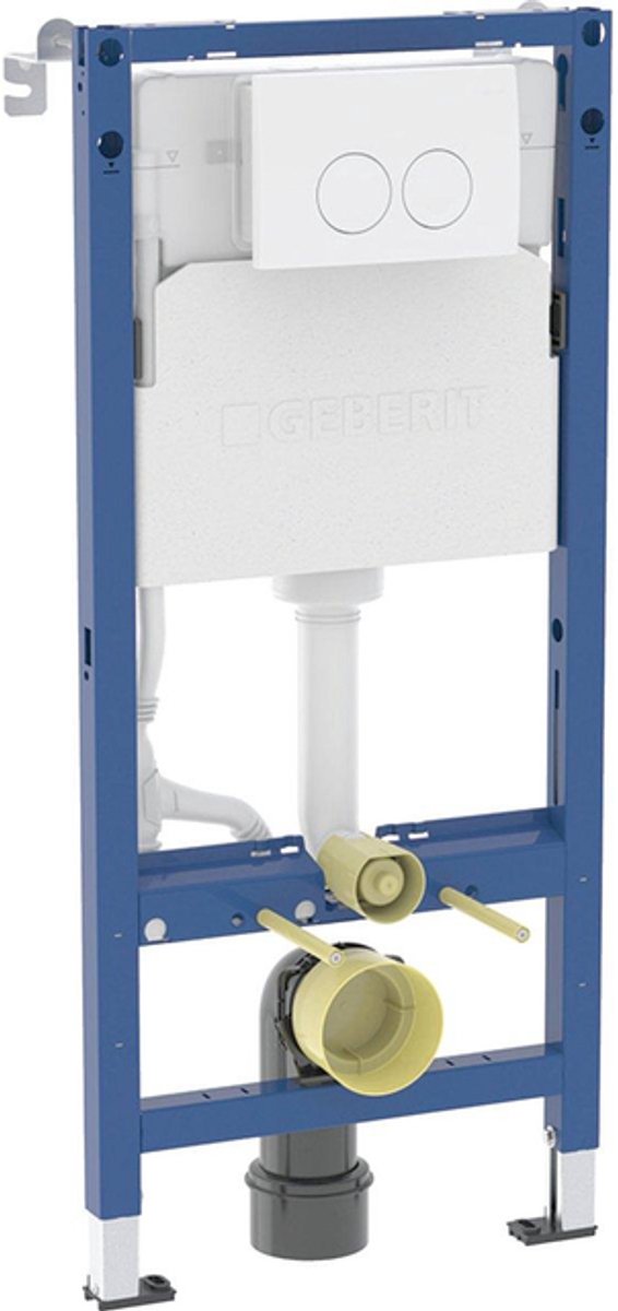 Geberit duofix indbygningscisterne 112x12cm til seng.pl. delta 25 hvid