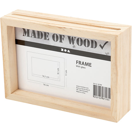 Creativ company dobbeltsidet ramme, d: 4 cm, mål 16x11 cm, 1 stk.