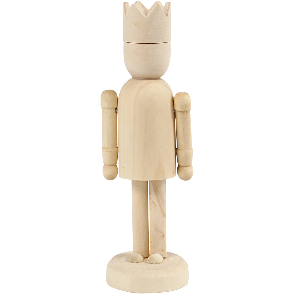 Creativ Company træfigur med krone, 13 cm