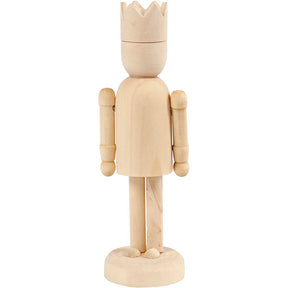 Creativ Company træfigur med krone, 13 cm