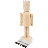 Creativ Company træfigur med krone, 13 cm