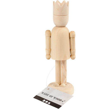 Creativ Company træfigur med krone, 13 cm