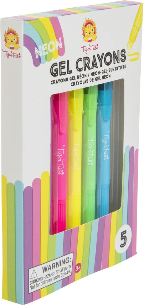 Tiger stamme neon gel farveblyanter